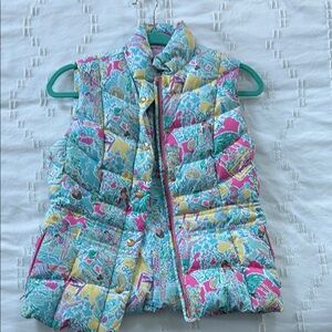 Colorful Patterned Puffer Vest